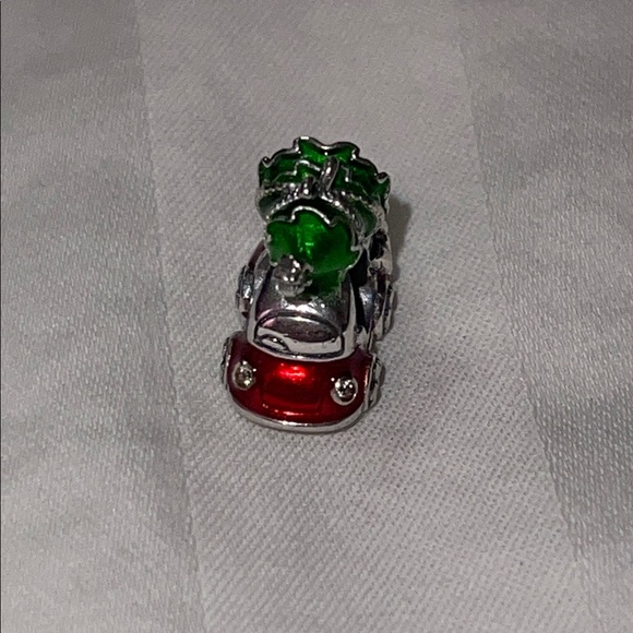 Red & Green Holiday Car Charm with Merry Christmas engraved on Bottom. - Picture 7 of 8